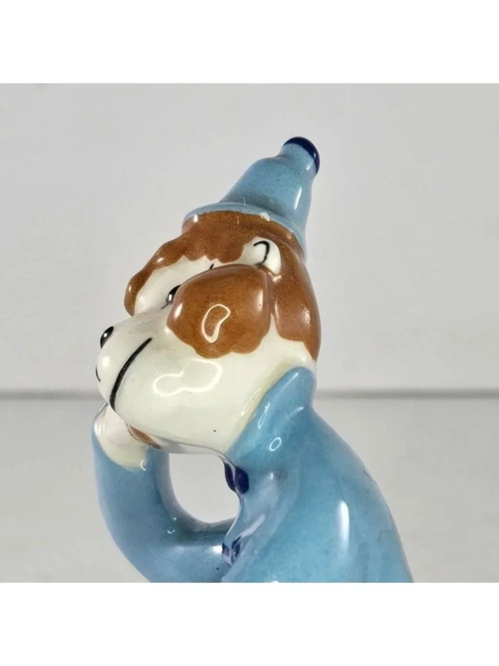 Vintage Kay Finch Circus Monkey Socko Figurine Blue Outfit Hand-Painted